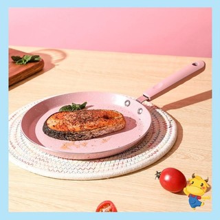 Chảo Chiên Trứng / Làm Bánh Pancake Mini Chống Dính Đáy Phẳng Màu Hồng