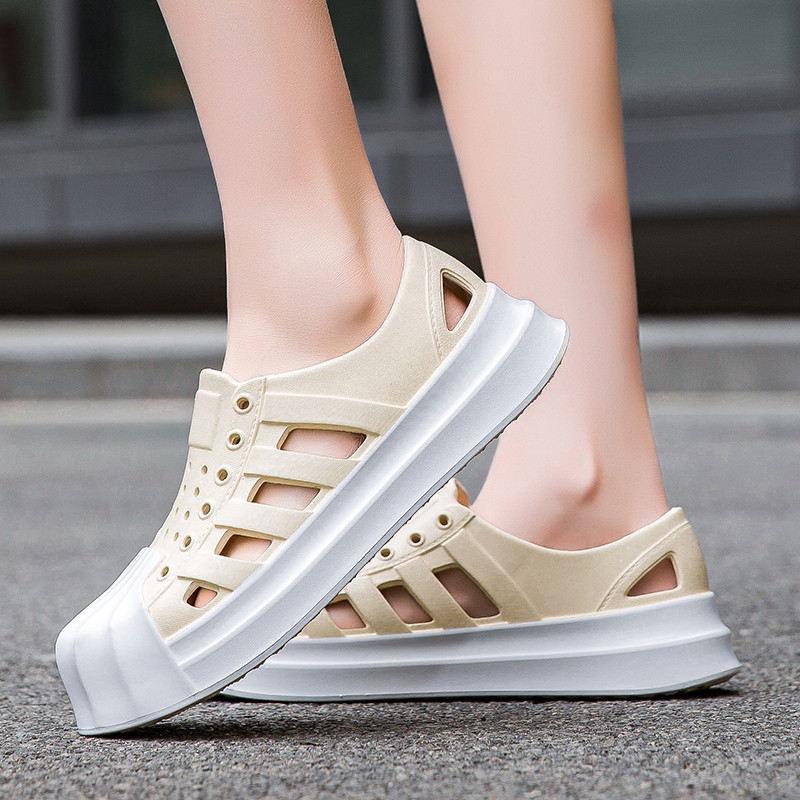 Dép Nam Dép Thoáng Khí EVA Trắng Giày Cặp Đôi Vỏ Đầu Dép Size 36-45