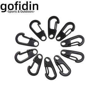 gofidin 4 Khóa treo chữ D mini gofidin bằng hợp kim nhôm EDC sinh tồn du lịch ngoài trời an toàn