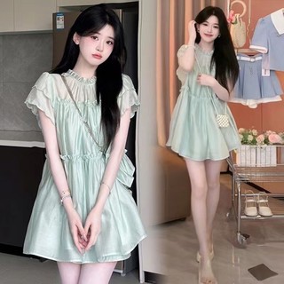 Đầm Eo Cao Dáng Ôm Cỡ Lớn Thời Trang Mùa Hè Dành Cho Nữ