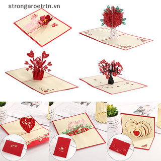Thiệp chúc mừng sinh nhật in hình hoa hồng 3d