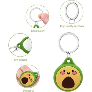 For AirTag Protective Case Silicone Keyring Protective Case Compatible with AirTags Protective Case for Apple AirTags Mini Apple AirTags Case Key Ring Case Lightweight Cover