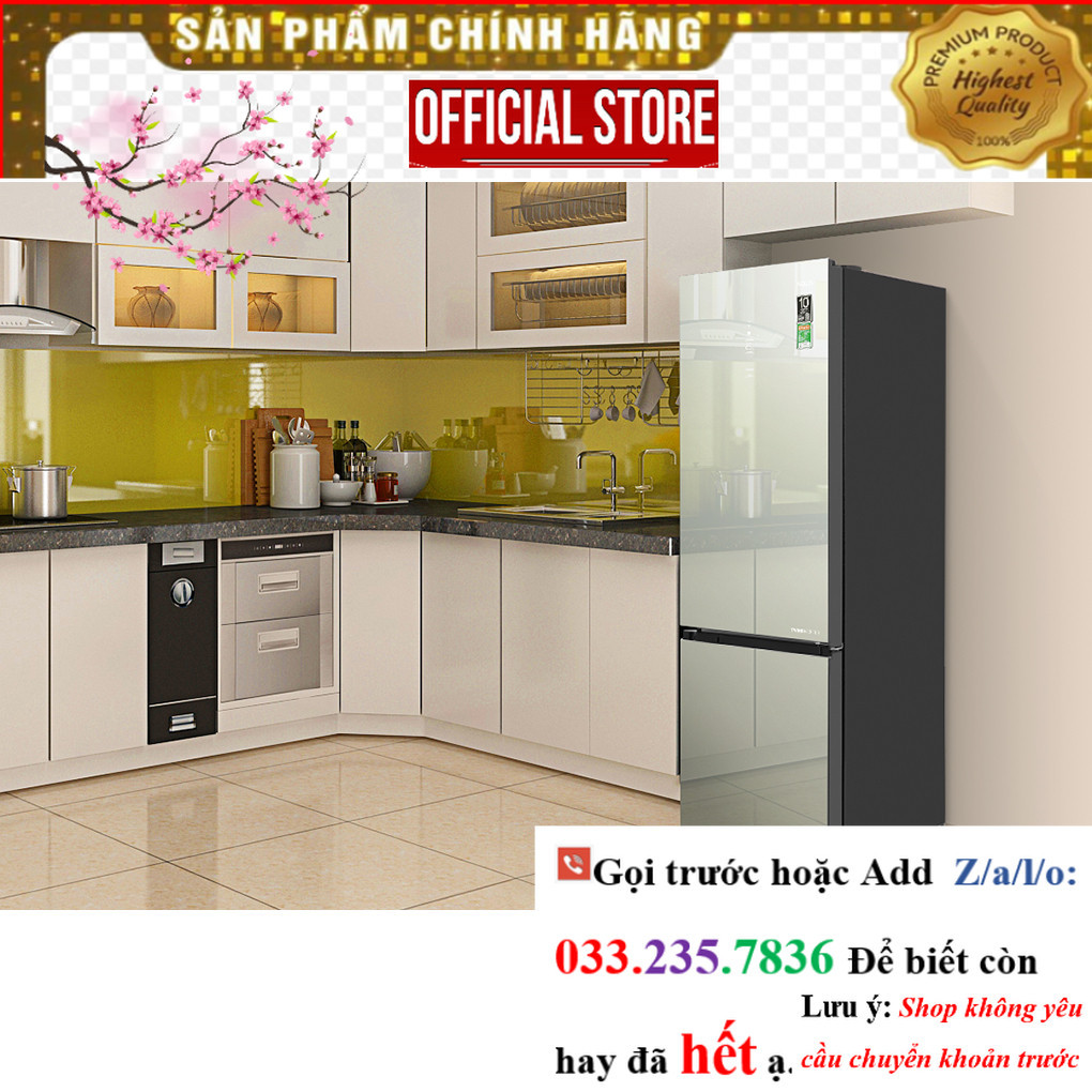 >Sale< Tủ lạnh Aqua Inverter 292 lít AQR-B350MA(GM)