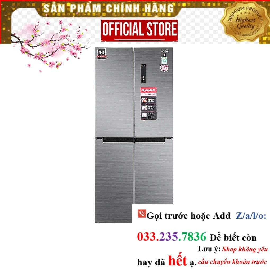 >Sale< Tủ lạnh Sharp Inverter 401 lít SJ-FXP480V-SL