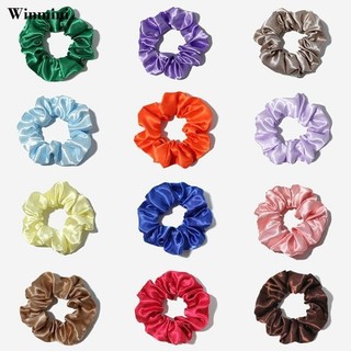 Dây buộc tóc vải lụa satin co giãn thời trang cho nữ