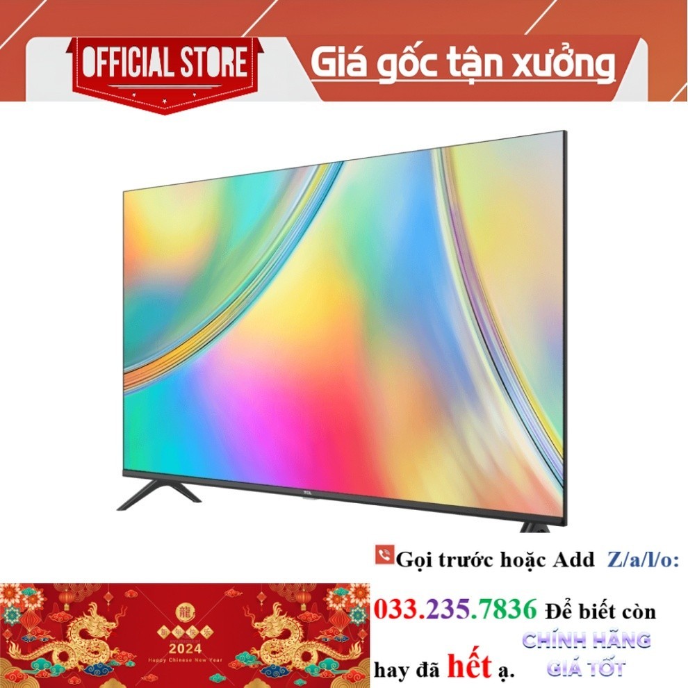R.ẻ> cam kết chính hãng 43S5400A -Google Tivi TCL 43 inch