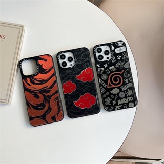 Casetify NARUTO AKATSUKI Dán Gương Silicon Mềm Ốp Lưng Cho iPhone 17 16 15 14 13 12 11 Pro Max 13 Mini 15 16 PLUS X XR XS MAX Gương Ốp Lưng Acrylic Chống Sốc Bìa Cứng