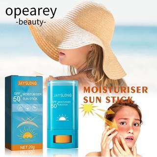 opearey Kem chống nắng body Chống bã nhờn Kem che khuyết điểm UV tự nhiên Vegan Sun Stick để bảo vệ làm trắng da mặt