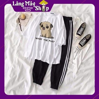 (Xả kho Sale Sập Sàn) Set đồ bộ siêu cute áo thun coton trắng in hình quần đen và xám Joker thun nỉ cao cấp (Nhiều hình)