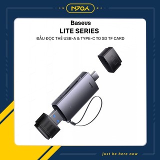 Đầu đọc thẻ nhớ sd tf đa năng baseus lite cổng type c usb tốc độ cao cho laptop xiaomi huawei oppo njoyshop