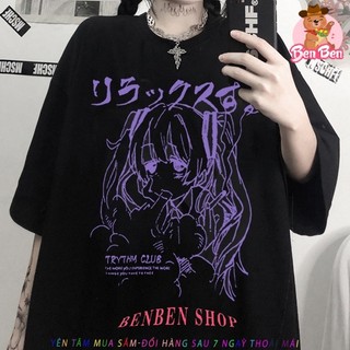 4 Mẫu Áo thun Hoạt Hình Anime Girl Phong Cách Gothic Harajuku Nhật Bản thời trang cá tính anime chibi giá rẻ