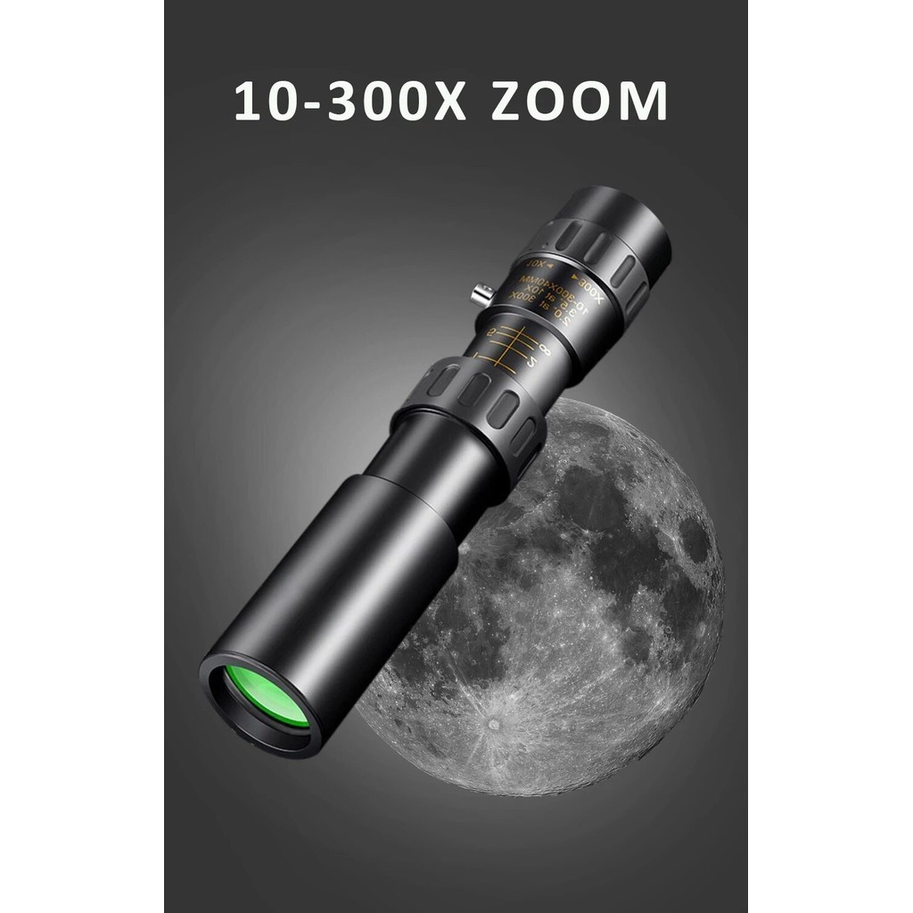 Kính thiên văn Zoom 10-300x40 HD Ống nhòm chắc chắn di động tầm xa Tầm nhìn ban đêm thấp một mắt chuyên nghiệp để săn bắn | BigBuy360 - bigbuy360.vn