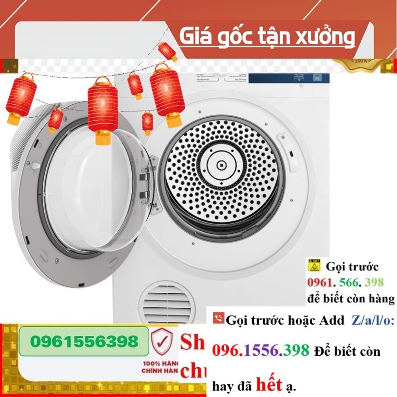 >> CH cam kết chính hãng  EDV854J3WB - Máy Sấy Thông Hơi Electrolux 8.5kg EDV854J3WB .