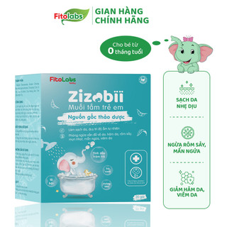 {MUA 1 TẶNG 1}Muối Tắm Thảo Dược Fitolabs Zizobii Giúp Làm Sạch Da, Ngăn Ngừa Rôm Sảy, Mẩn Ngứa An Toàn Cho Bé