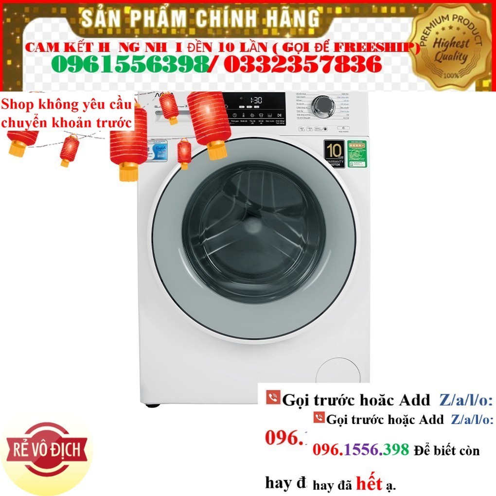 Máy giặt Aqua Inverter 8.5 kg AQD-D850E W -bona prezo