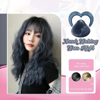  Thuốc nhuộm tóc xanh dương đen khói kèm bộ dụng cụ nhuộm tóc tại nhà 