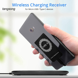 Tang _ Bộ thu sạc không dây USB Type-C Qi di động cho iPhone Android