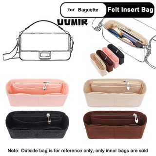UUMIR Túi bên trong, Túi lưu trữ Túi chèn nhiều túi, Túi lót du lịch nỉ cho Baguette