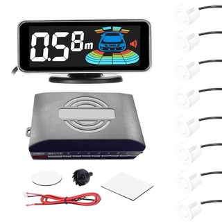 Cảm biến đỗ xe ô tô Hệ thống radar lùi phía sau với 8 cảm biến đỗ xe Phát hiện khoảng cách Màn hình LCD Hiển thị khoảng cách Âm thanh Cảnh báo còi