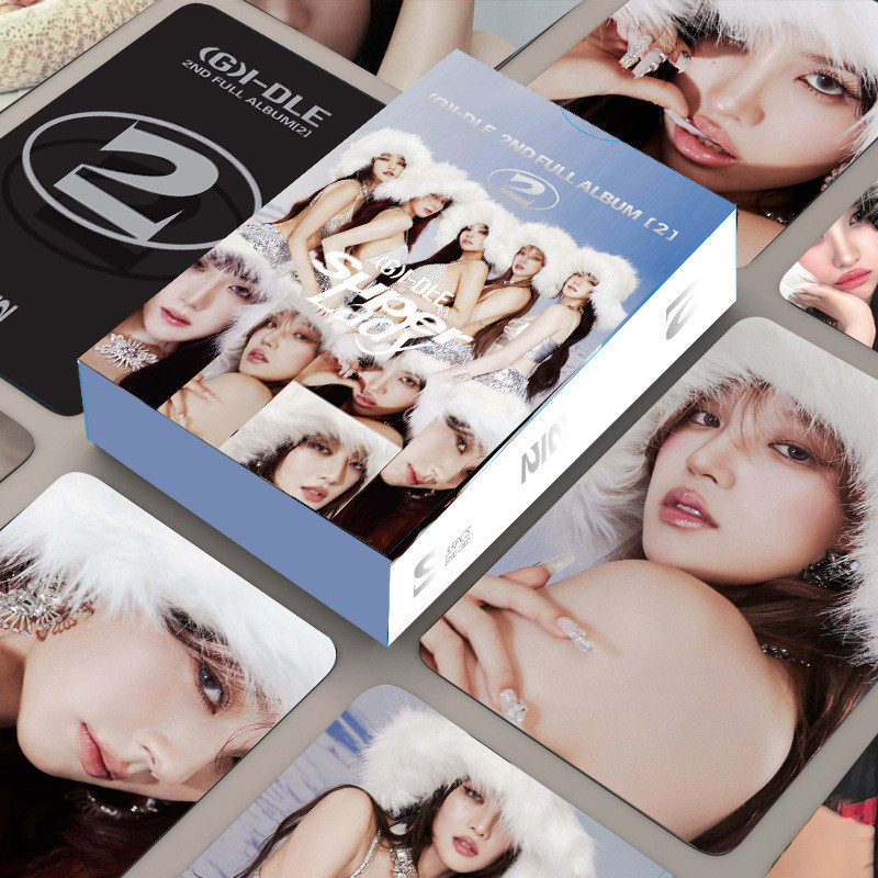 55pcs (G)I-DLE Lomo Cards 2nd Full Album [2] Super Lady Photocards Minnie Soyeon Shuhua Miyeon Yuqi 