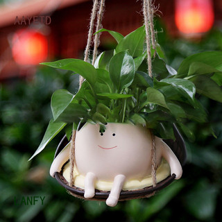 Lanfy treo chậu hoa có xoay mặt treo nhựa xoay mặt chậu hoa đầu chậu trồng mới lạ hiện đại treo đầu planter