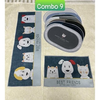 Combo bộ thảm bếp 2 tấm 1 nhỏ 1 lớn