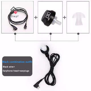 Bộ thu trợ thính 2 chân Dây đơn phương Loa tai nghe trợ thính cho BTE Cassette Audiphone Earplug Phụ kiện MỚI