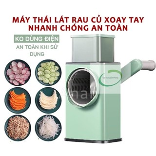 Máy Thái Lát Rau Củ Đa Năng Kèm 6 Lưỡi Dao Cắt - Dụng Cụ Cắt Thái Lát Rau Củ Đa Năng Hàng Loại 1 Cực Bền GDVP