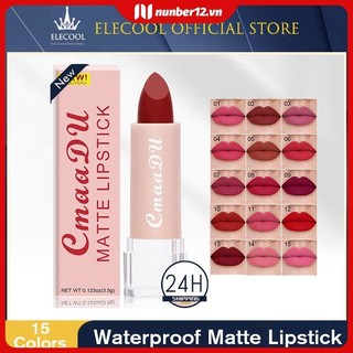Son Matte Matte 15 Màu Single Lipstick Velvet Non-sticky Cup Lipstick