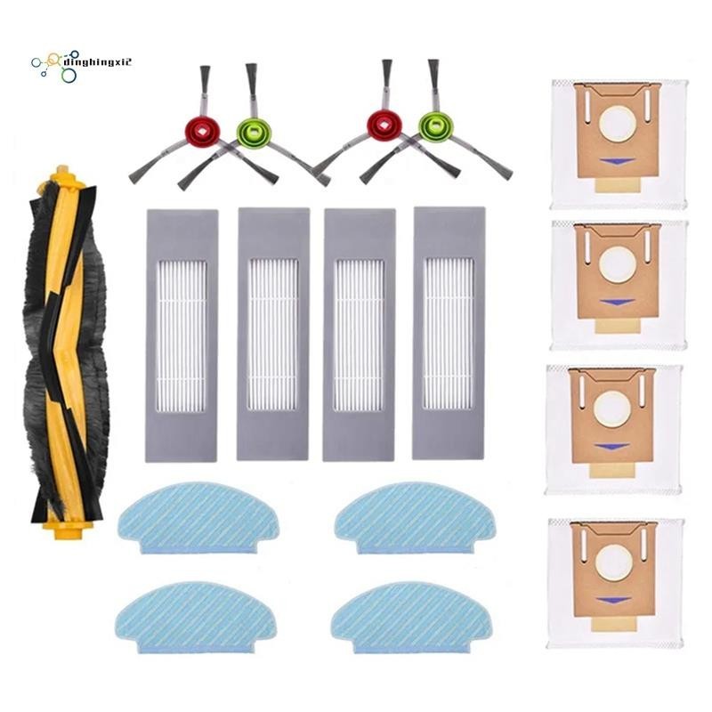 1 Bộ Phụ Kiện Cho ECOVACS DEEBOT N10 N10 PLUS Robot Hút Bụi Bàn Chải Bên Chính Bộ Lọc Hepa Lau Vải T