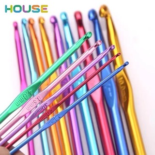 Kim Móc Len Nhôm nhiều màu size 2mm-10mm Cây móc len bằng nhôm