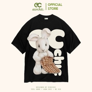 COD Áo Phông ECOCHIC KNITTING BUNNY Tee Local Brand Chính Hãng Unisex Form Rộng Oversize Premium Cotton 100% F909 /