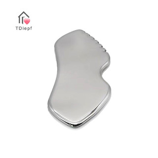 Dụng cụ Gua Sha bằng thép Dụng cụ Massage cạo bằng thép Dụng cụ Massage mặt để thư giãn khăn giấy mềm, giảm đầu, cổ, đau lưng MỚI
