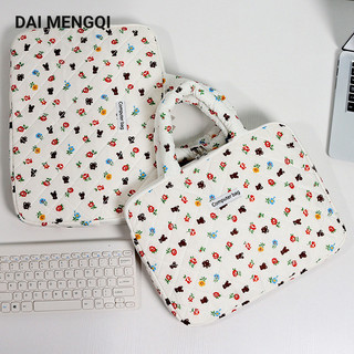 Daimengqi Túi máy tính Cotton không gian dành cho nữ in hình Nylon chống thấm nước