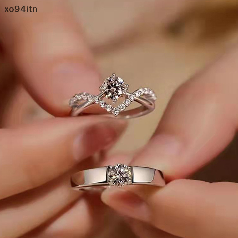 Nhẫn kim cương tn Moissanite, Ánh sáng nữ kim cương giả, Nhẫn tinh tế cao cấp Niche n