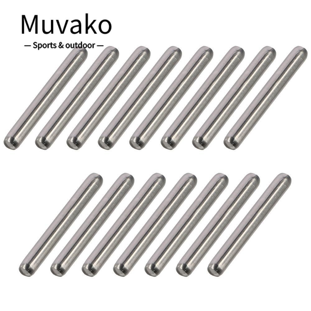 Muvako 15 Chiếc Kệ Chốt, 4x30mm 4x35mm 4x40mm 4x50mm Màu Bạc Dowel Pin, Gỗ Bunk Giường Dowel Chân 304 Thép Không Gỉ Hỗ Trợ Kệ