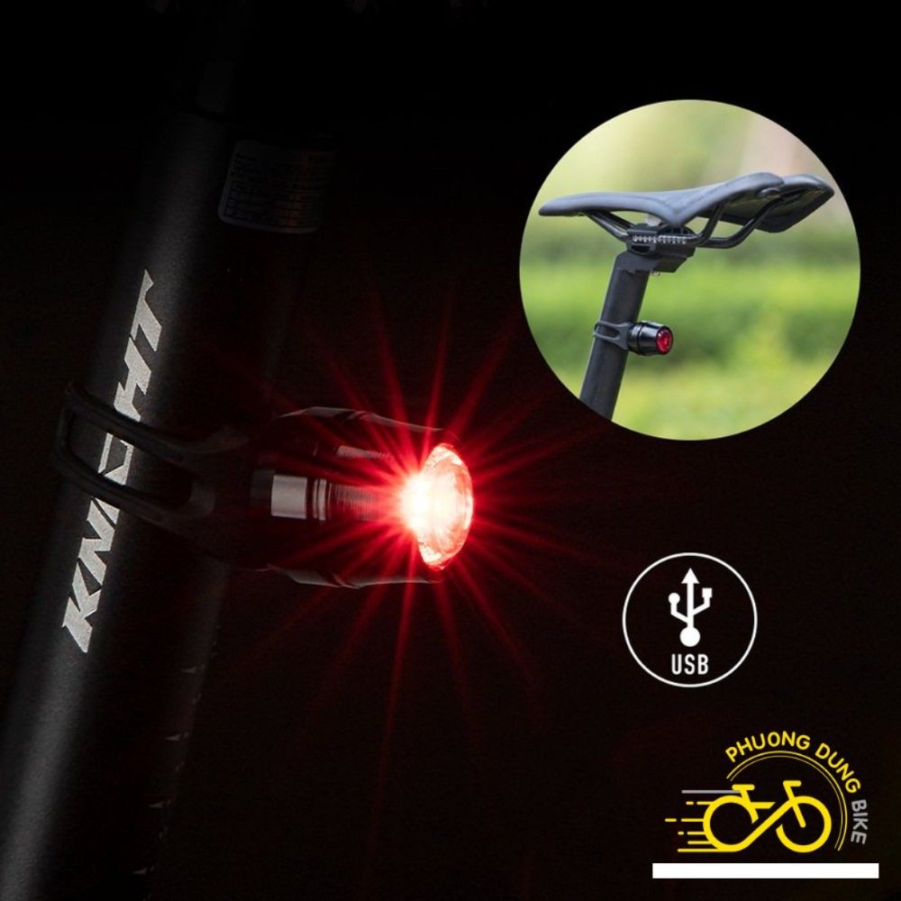 Đèn hậu xe đạp 1 Led ROCKBROS sạc USB