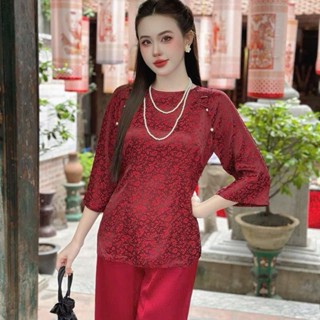 Sét Đồ Lam Đi Lễ Chùa Lụa Gấm Women