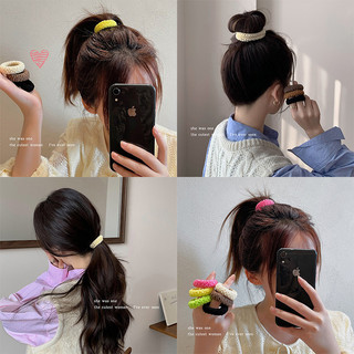 Set 6 Dây Cột Tóc Co Giãn Nhiều Màu Sắc