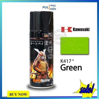 Sơn samurai màu xanh lá cây K417 làm mới đẹp xe bám tốt chống gỉ sét hàng chính hãng