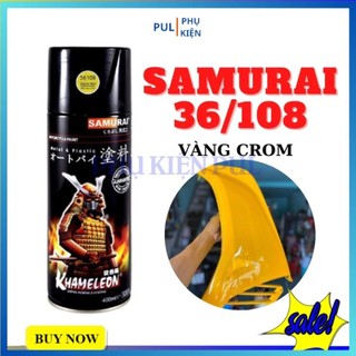 Sơn samurai màu vàng crom 36/108 làm mới đẹp xe bám tốt chống gỉ sét hàng chính hãng