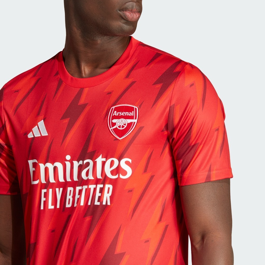 adidas Bóng đá Áo Jersey Trước Trận Arsenal Nam Đỏ HZ2193