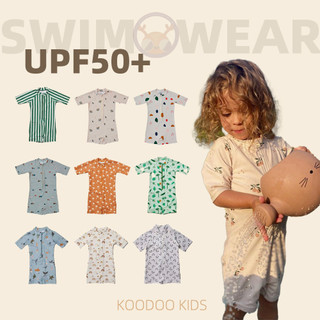 Upf50 + Đồ bơi trẻ em Áo liền quần Đồ bơi một mảnh hoạt hình + Mũ khô nhanh UV