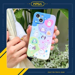 Ốp Lưng In Hình Mèo Thỏ Trái Tim Dễ Thương Cute Cho Điện Thoại iPhone 11 12 13 14 Pro Max
