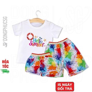Đồ đi biển nam nữ đồng phục gia đình hội nhóm nguyên set đủ size cho bé trai gái và bigsize DDB95