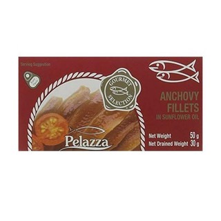 Cá Anchovy phi lê ngâm dầu - Pelazza Anchovy Filetes in Sunflower Oil 50g