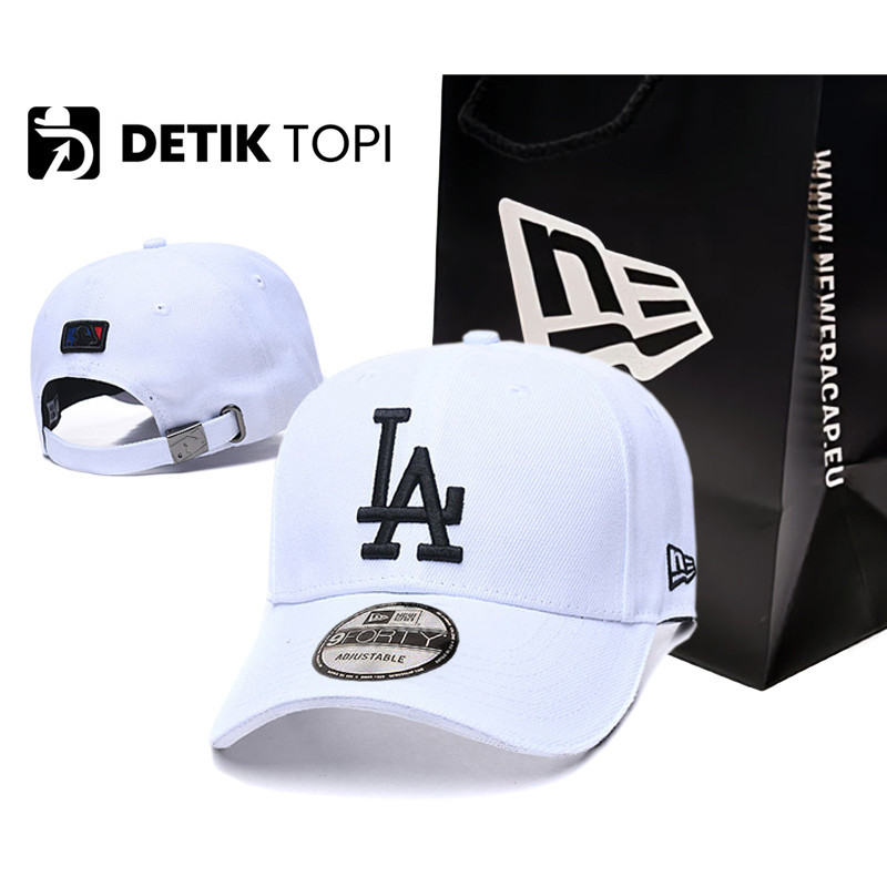 Mũ bóng chày Los Angeles Dodgers đen và vàng thêu - Unisex