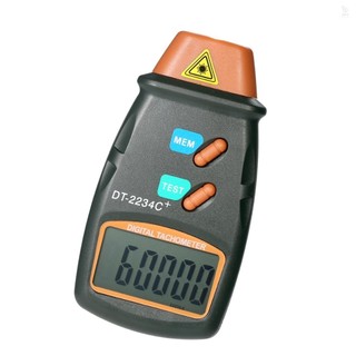 Máy đo tốc độ ảnh kỹ thuật số cầm tay Laser Phạm vi Tach không tiếp xúc 2.5RPM-99999RPM Màn hình LCD Đồng hồ tốc độ động cơ với 3 băng phản quang