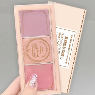 Best Quality#kekemoodAfternoon Blush Nude Makeup Natural Matte Orange Long-Lasting Rouge Cheap Student Three Colors Blusher Plate Female3.6LNN