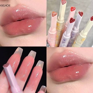  Gegebear Son Môi Bút Gương Bóng Thạch Hình Trái Tim Lip Plumper Loại Báo Chí Lâu Dài Chống Thấm Nước Nữ Bé Gái Son Dưỡng Môi Trang Điểm 6 Màu 